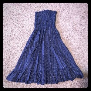 Imagination Polka Dot Tube Top / Dress Shirt